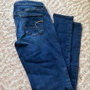 American eagle size 10 skinny blue jeans